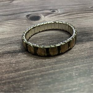 Gold and Silver Stretch Bracelet